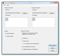 find differences between two excel worksheets